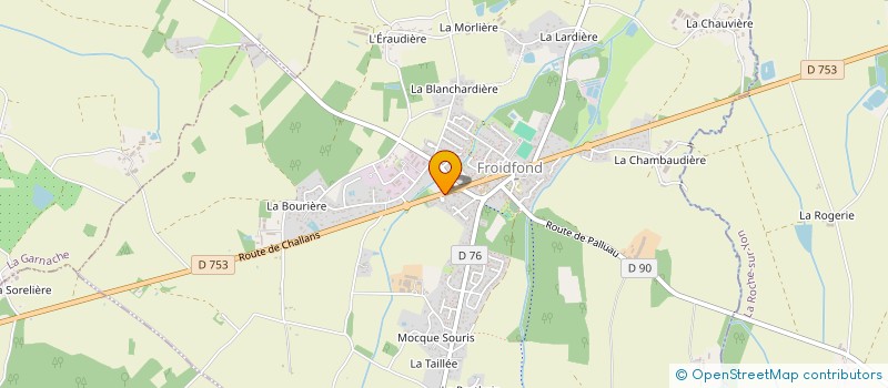 localisation de l'entreprise AU BLE D'AURE  FROIDFOND