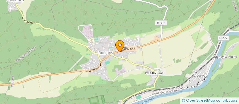 localisation de l'entreprise AU BLE MOULU  ROULANS