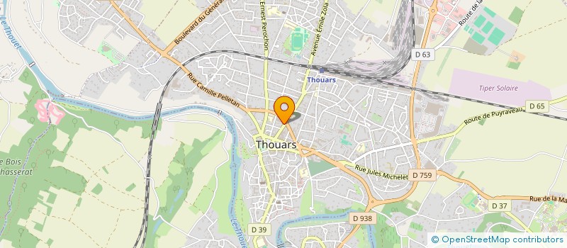 localisation de l'entreprise AU BLE VERT à THOUARS