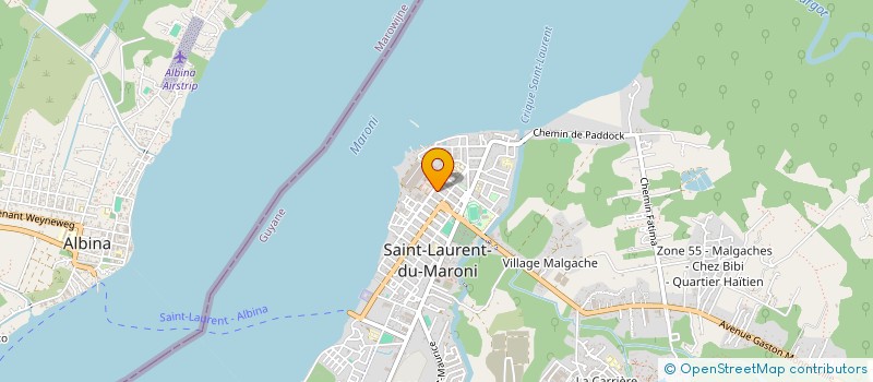 localisation de l'entreprise AU BOEUF BOURGUIGNON  SAINT-LAURENT-DU-MARONI