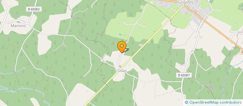 localisation de l'entreprise AU BOIS DE COURS  SILLAS