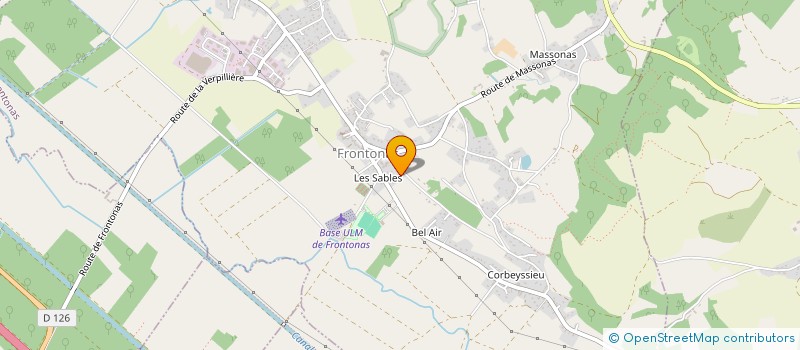 localisation de l'entreprise AU BOIS DU VAL à FRONTONAS