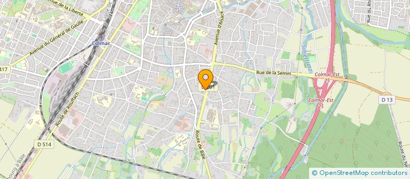 localisation de l'entreprise AU BOIS FLEURI  COLMAR