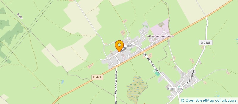 localisation de l'entreprise AU BOIS JOLI  FRASNE