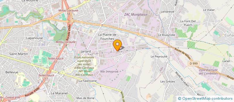 localisation de l'entreprise AU BOIS MASSIF  ALBI