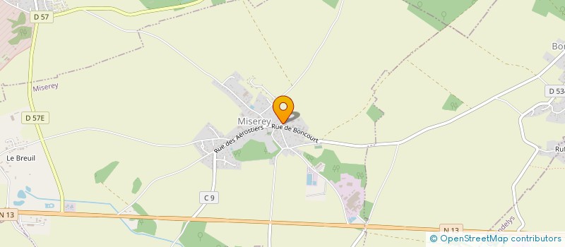 localisation de l'entreprise AU BOIS NORMAND  MISEREY