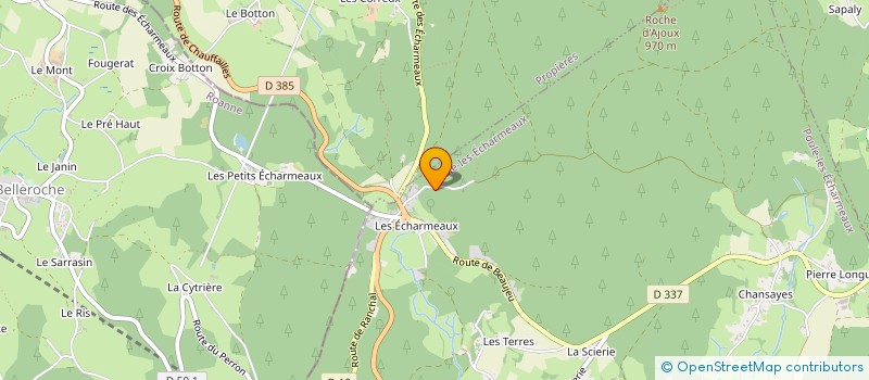 localisation de l'entreprise AU BOL D'AIR  POULE-LES-ECHARMEAUX