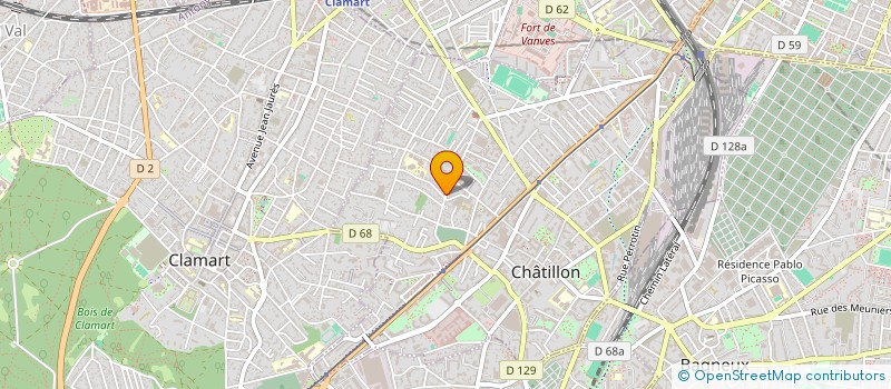 localisation de l'entreprise AU BON ACCUEIL  CHATILLON