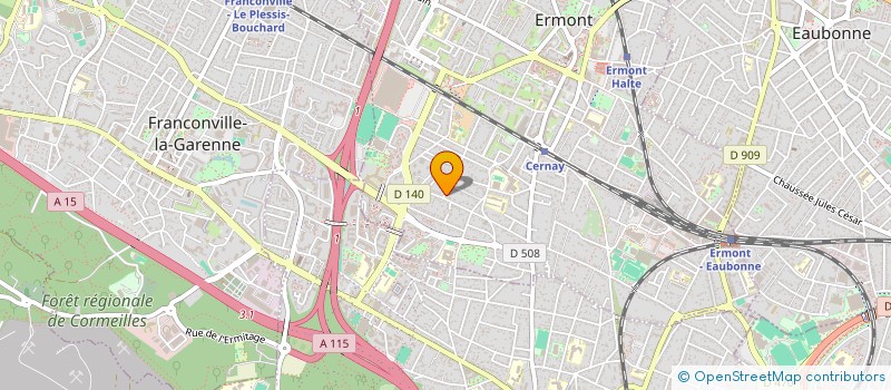 localisation de l'entreprise AU BON ACCUEIL  ERMONT