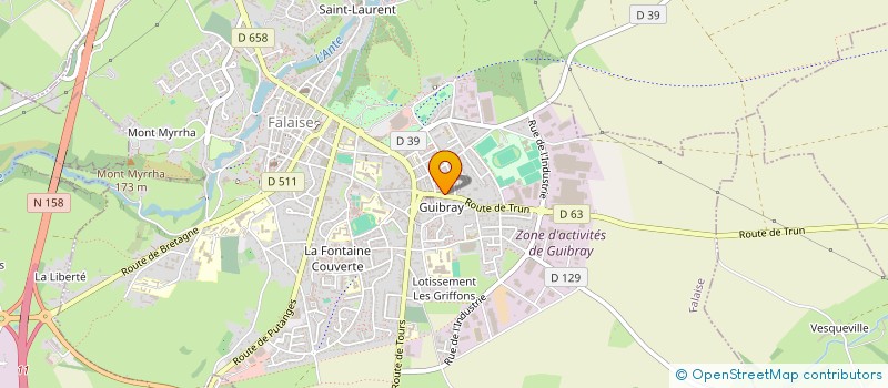 localisation de l'entreprise AU BON ACCUEIL à FALAISE