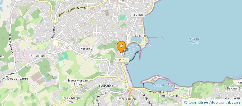 localisation de l'entreprise AU BON ACCUEIL à PERROS-GUIREC