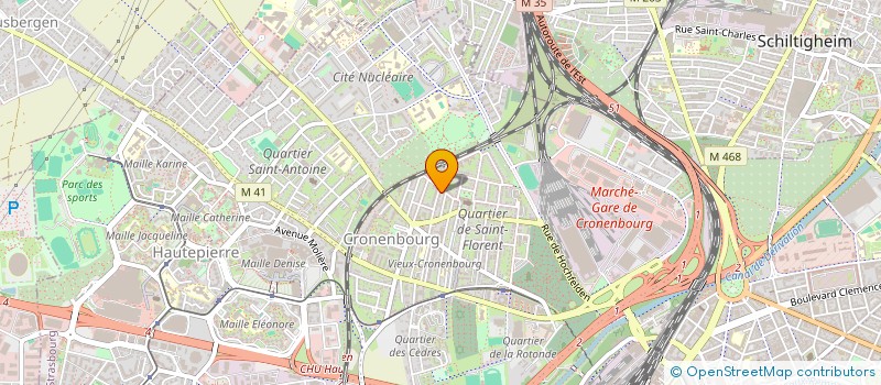 localisation de l'entreprise AU BON BERGER à STRASBOURG
