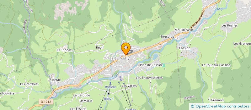 localisation de l'entreprise AU BON BLE  PRAZ-SUR-ARLY