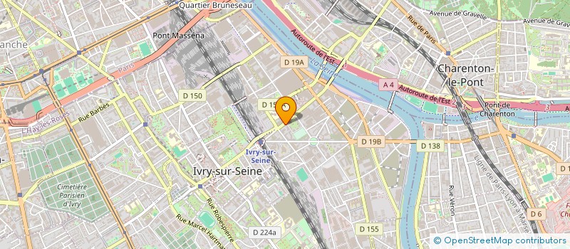 localisation de l'entreprise AU BON CASSE CROUTE  IVRY-SUR-SEINE