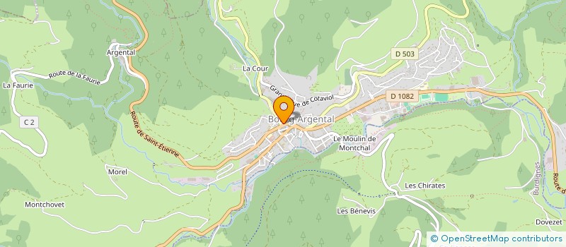 localisation de l'entreprise AU BON CHOIX  BOURG-ARGENTAL