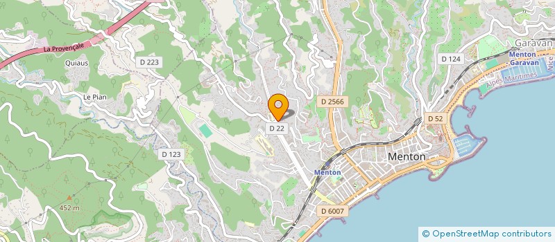 localisation de l'entreprise AU BON CHOIX  MENTON