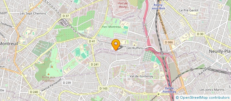 localisation de l'entreprise AU BON COEUR DE MARIO à MONTREUIL