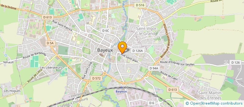 localisation de l'entreprise AU BON COIN  BAYEUX