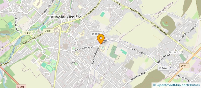 localisation de l'entreprise AU BON COIN  BRUAY-LA-BUISSIERE