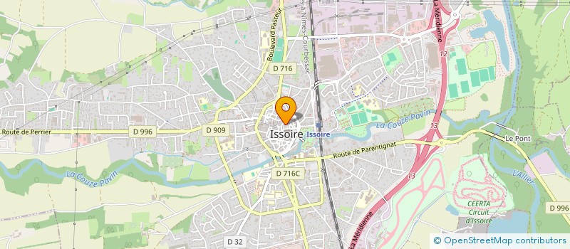 localisation de l'entreprise AU BON COIN CHEZ YVES  ISSOIRE