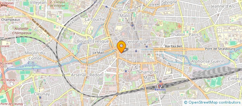 localisation de l'entreprise AU BON CROISSANT BEURRE  RENNES