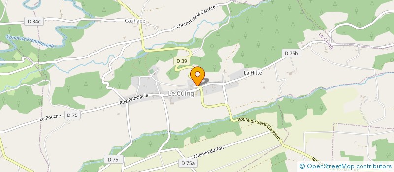 localisation de l'entreprise AU BON CUING  LE CUING