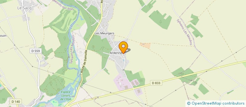 localisation de l'entreprise AU BON ENDROIT  SYLVAINS-LES-MOULINS