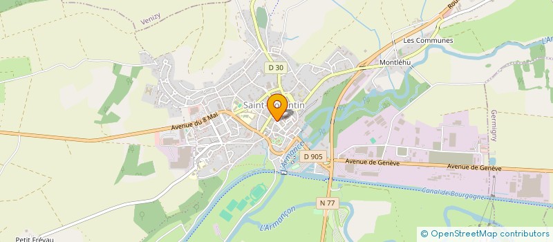 localisation de l'entreprise AU BON FOURNIL  SAINT-FLORENTIN