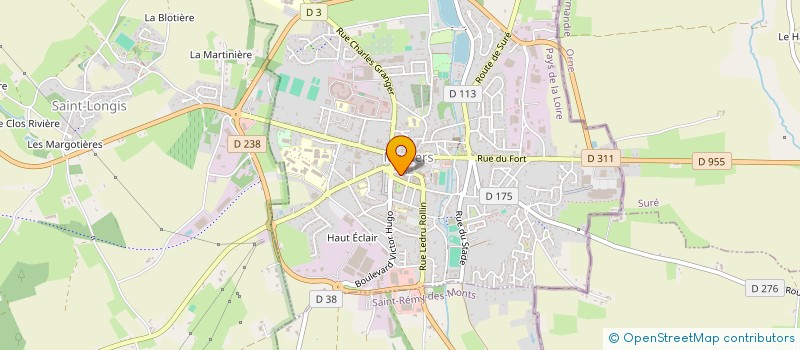 localisation de l'entreprise AU BON LABOUREUR  MAMERS