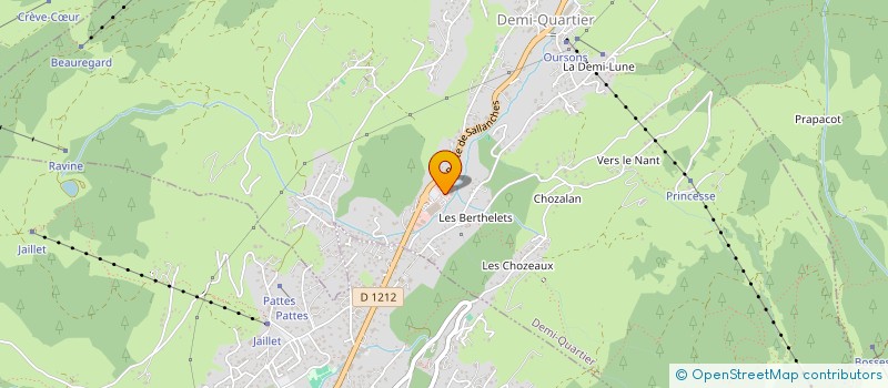 localisation de l'entreprise AU BON LAIT DE MEGEVE  DEMI-QUARTIER