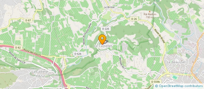 localisation de l'entreprise AU BON MAITRE D ARMES à LE CASTELLET