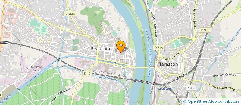 localisation de l'entreprise AU BON MARCHE  BEAUCAIRE