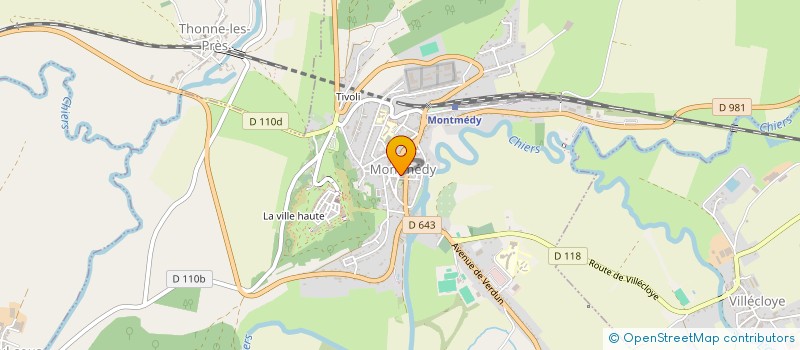 localisation de l'entreprise AU BON MARCHE  MONTMEDY