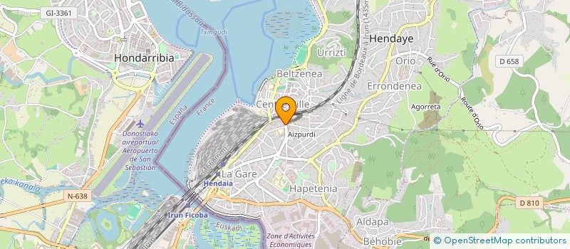 localisation de l'entreprise AU BON MOMENT à HENDAYE