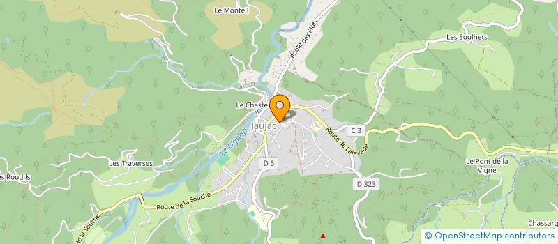 localisation de l'entreprise AU BON PAIN  MEYRAS