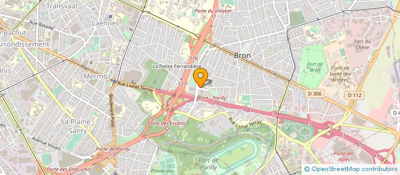 localisation de l'entreprise AU BON PAIN à BRON