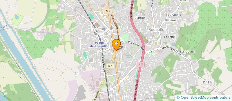 localisation de l'entreprise AU BON PAIN à ROUSSILLON