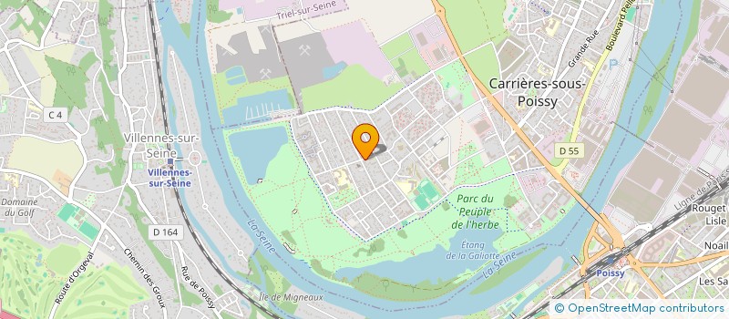 localisation de l'entreprise AU BON PAIN à CARRIERES-SOUS-POISSY