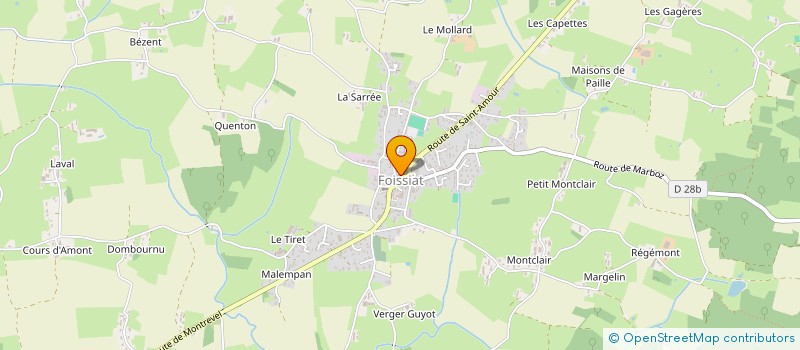 localisation de l'entreprise AU BON PAIN  FOISSIAT