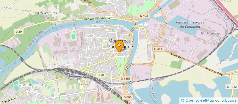 localisation de l'entreprise AU BON PAIN  MONTEREAU-FAULT-YONNE