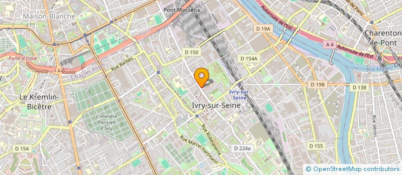 localisation de l'entreprise AU BON PAIN  IVRY-SUR-SEINE