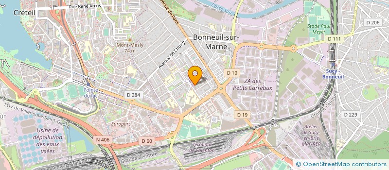 localisation de l'entreprise AU BON PAIN CHAUD à BONNEUIL-SUR-MARNE