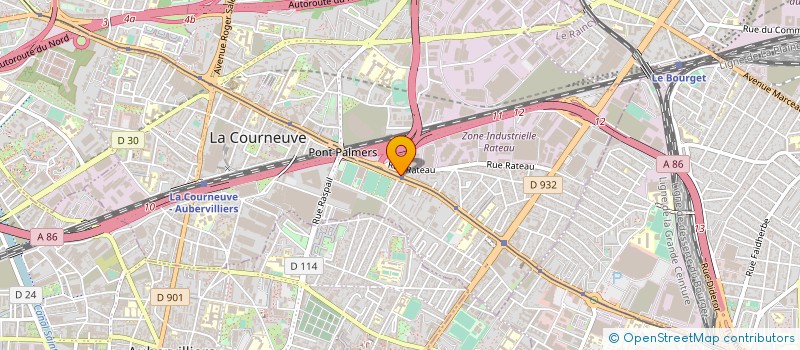 localisation de l'entreprise AU BON PAIN CHAUD à LA COURNEUVE