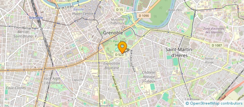 localisation de l'entreprise AU BON PAIN DE CLEMENCEAU à GRENOBLE