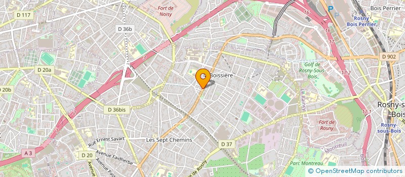 localisation de l'entreprise AU BON PAIN DE MONTREUIL à MONTREUIL