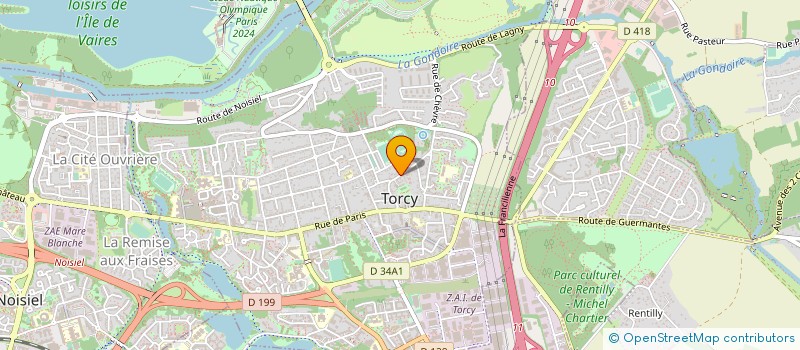 localisation de l'entreprise AU BON PAIN DE TORCY  TORCY