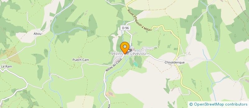 localisation de l'entreprise AU BON PAIN DU LEVEZOU  VEZINS-DE-LEVEZOU