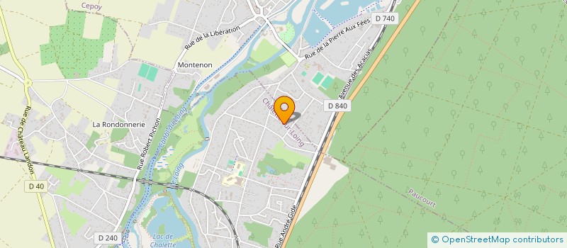 localisation de l'entreprise AU BON PAIN MONTARGOIS à CHALETTE-SUR-LOING