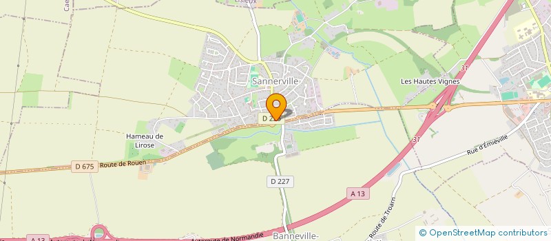 localisation de l'entreprise AU BON PANIER à SANNERVILLE