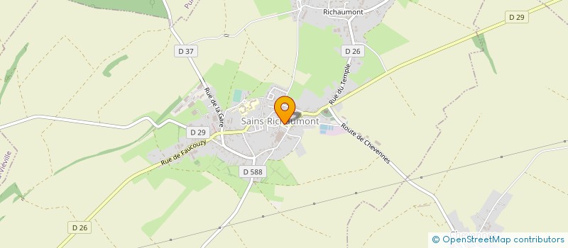 localisation de l'entreprise AU BON PANIER GARNI  SAINS-RICHAUMONT